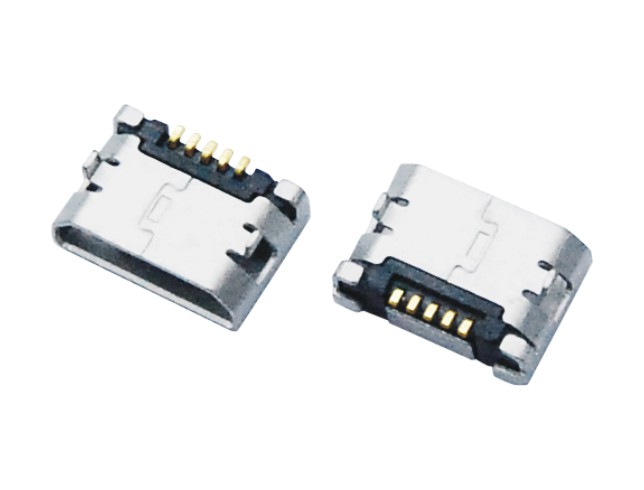 MICRO USB 5F B TYPE DIP 5.65MM+焊盘
