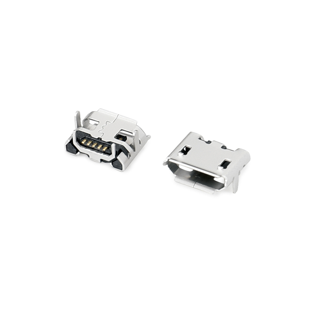 0093-MICRO USB B型牛角短针1.2卷边