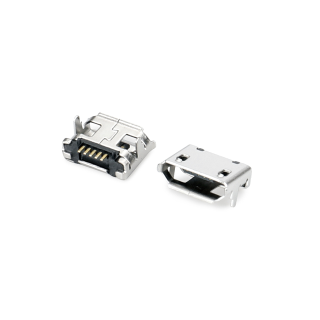 0203-MICRO USB 7.2有焊脚有柱脚长1.0针长0.4